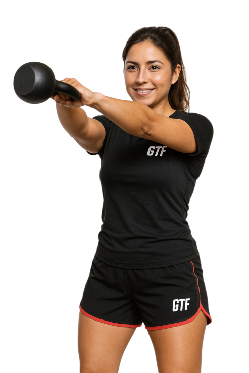 mujer haciendo swing